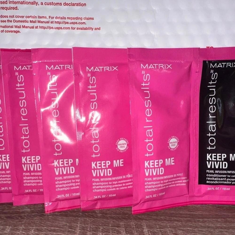 Matrix keep me vivid travel sample shampoo and conditioner hair care‎
